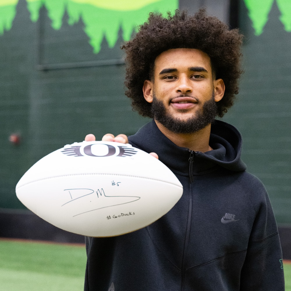 Student Athlete, Baden Sports, Balls, Sports, Football, Autograph Panel, Full Size, Dante Moore, 1012991